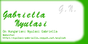 gabriella nyulasi business card